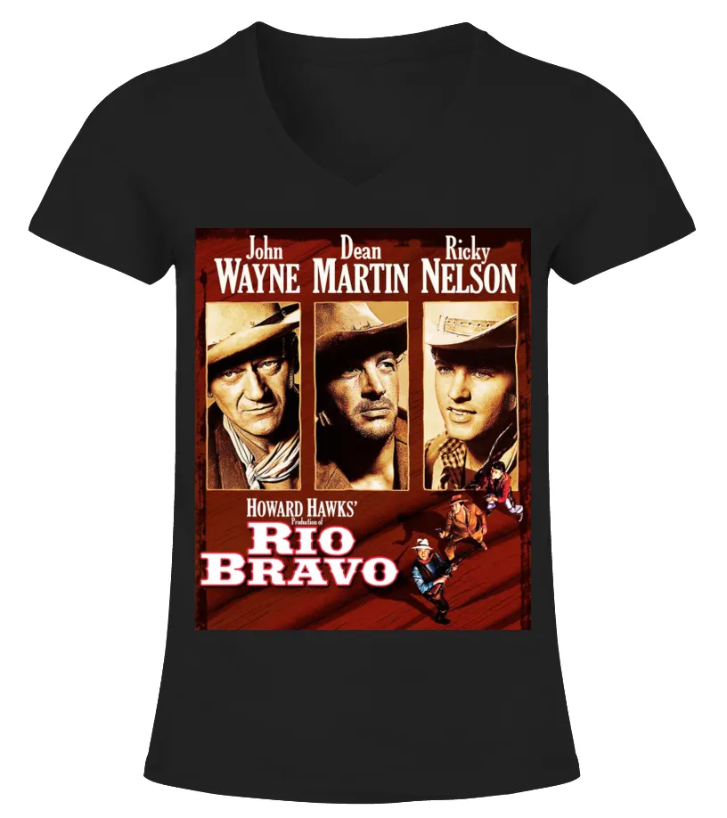 002. Rio Bravo BK Camiseta cuello pico Mujer