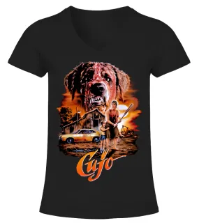 004 Cujo 1983 BK Camiseta cuello pico Mujer