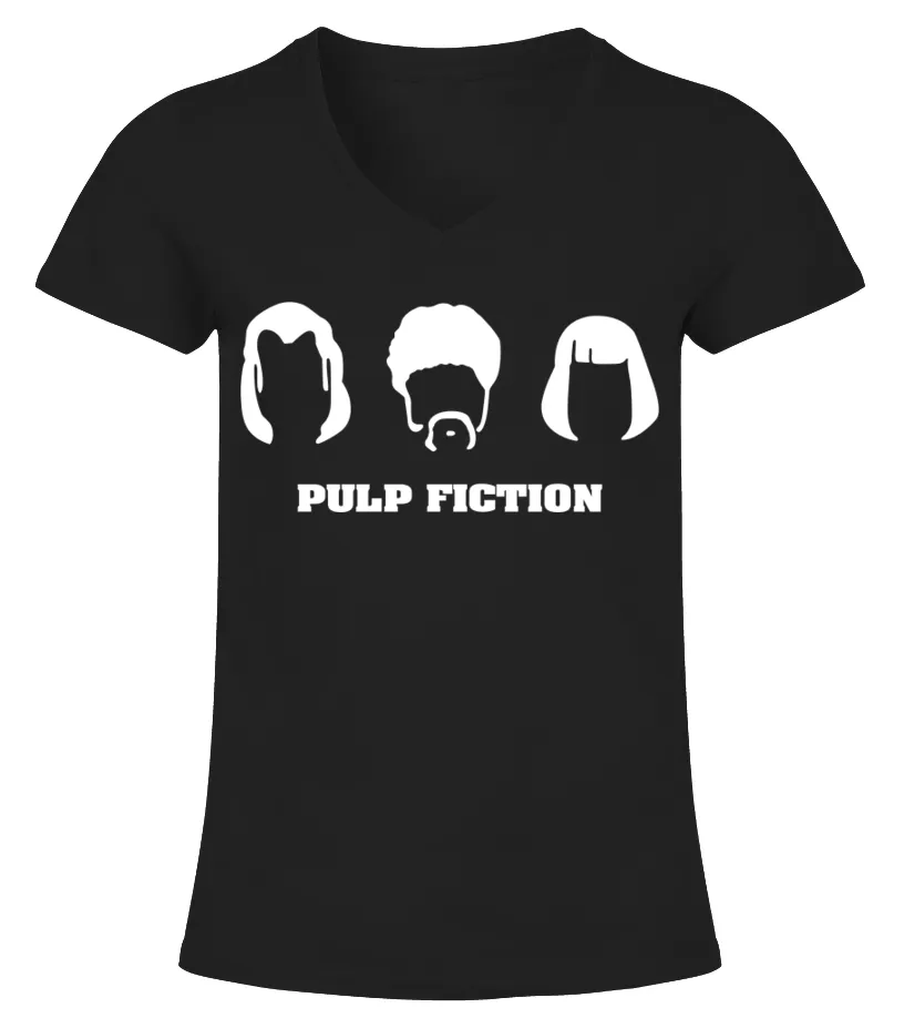 004. Pulp Fiction BK Camiseta cuello pico Mujer