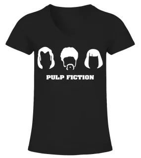 004. Pulp Fiction BK Camiseta cuello pico Mujer