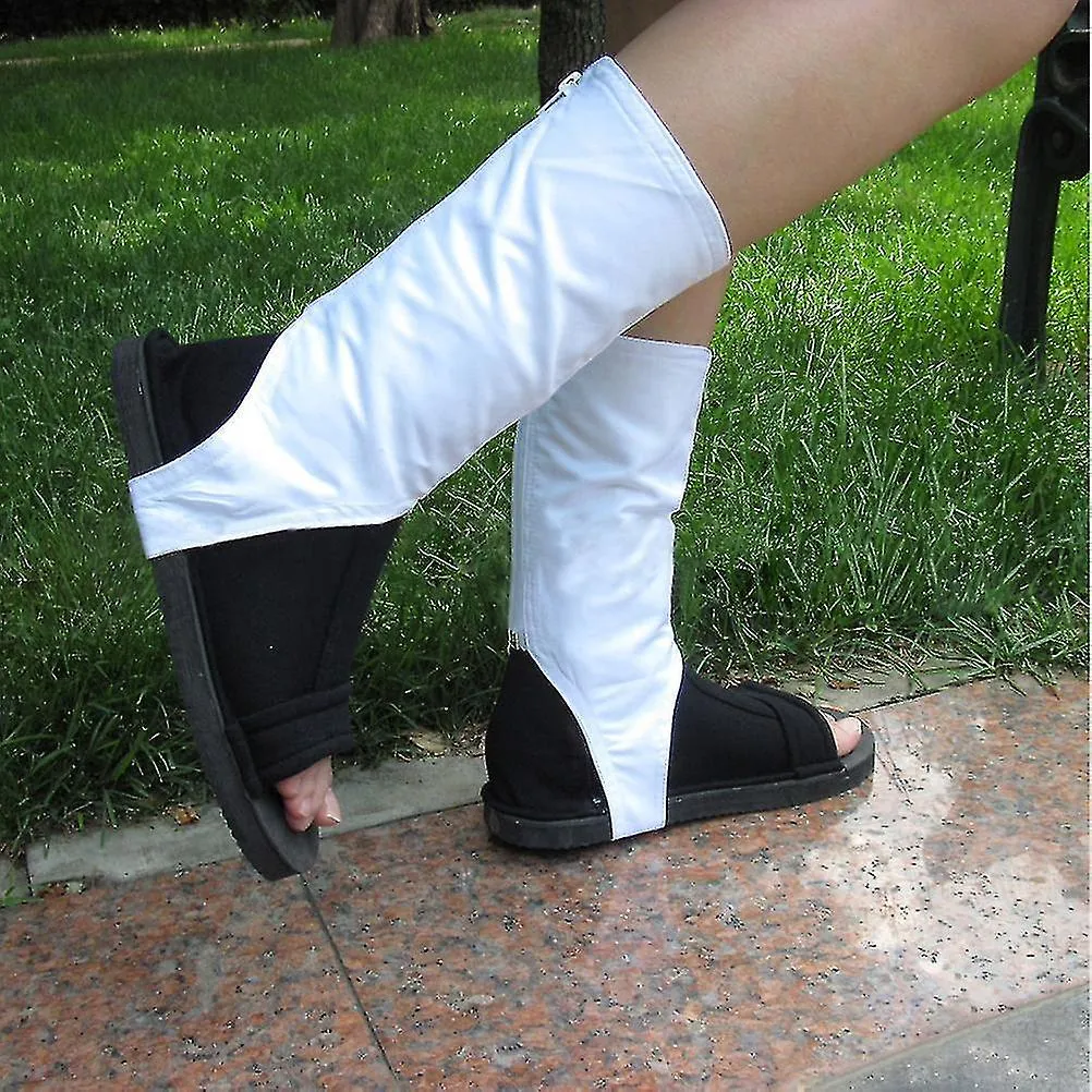 1 par de botas Ninja Shoes para Naruto Akatsuki Negro Cosplay 11 Tallas