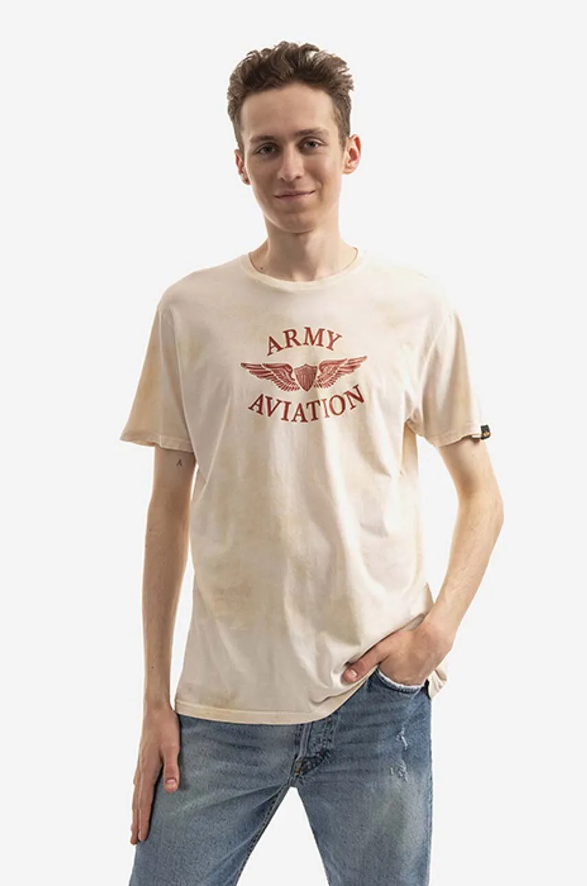 Alpha Industries Vintage Aviation T-Shirt With Print