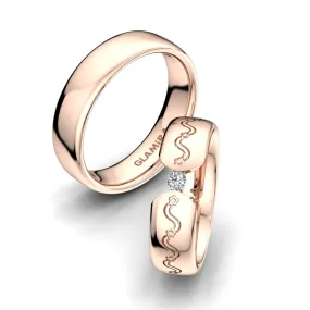 Anillo de boda Bright Love 6 mm