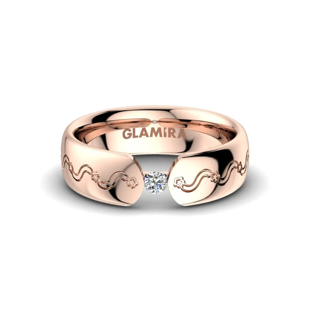 Anillo de boda Bright Love 6 mm