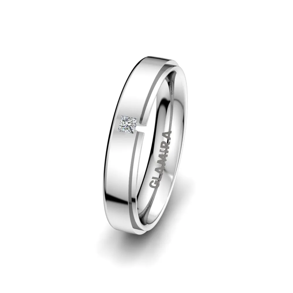 Anillo de boda Charming Glow 4 mm