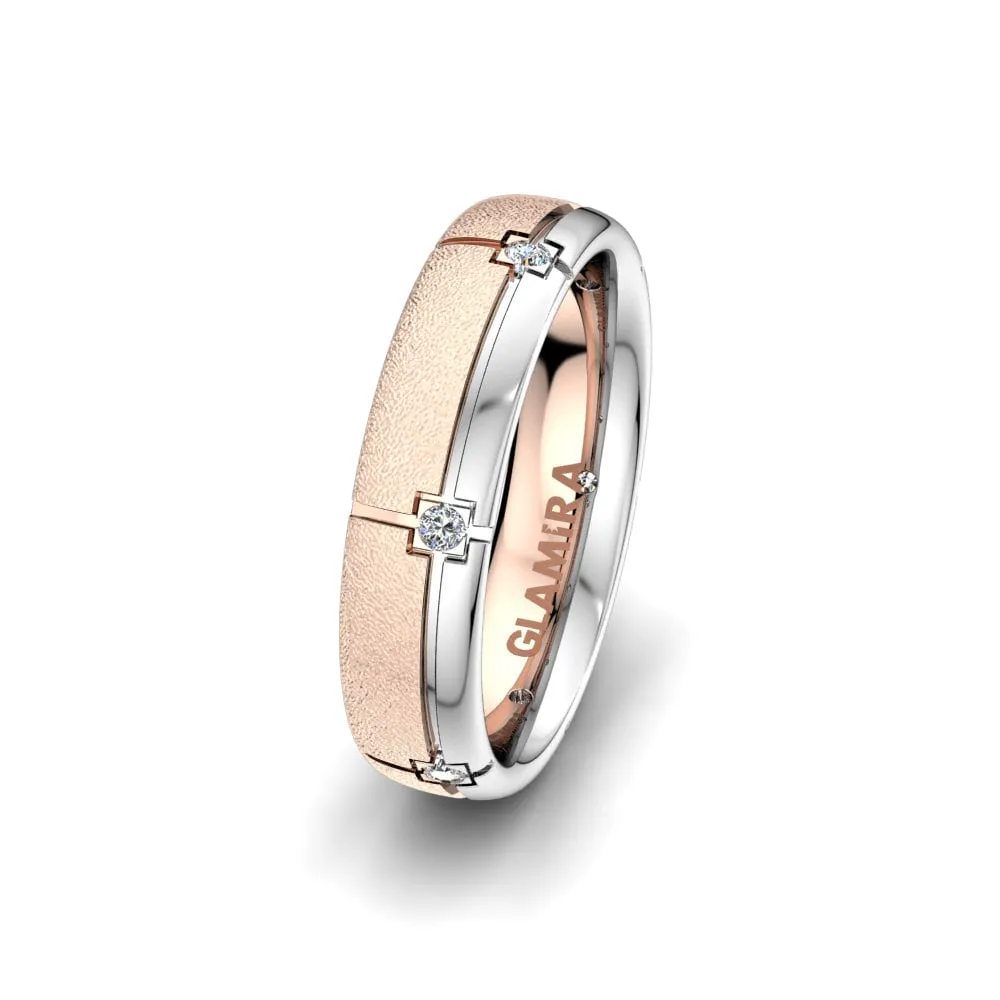 Anillo de boda Noble Rose 5 mm