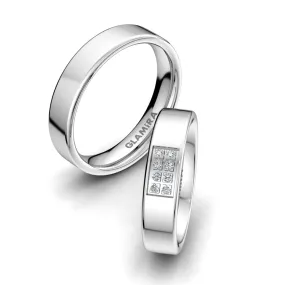 Anillo de boda White Light 5 mm