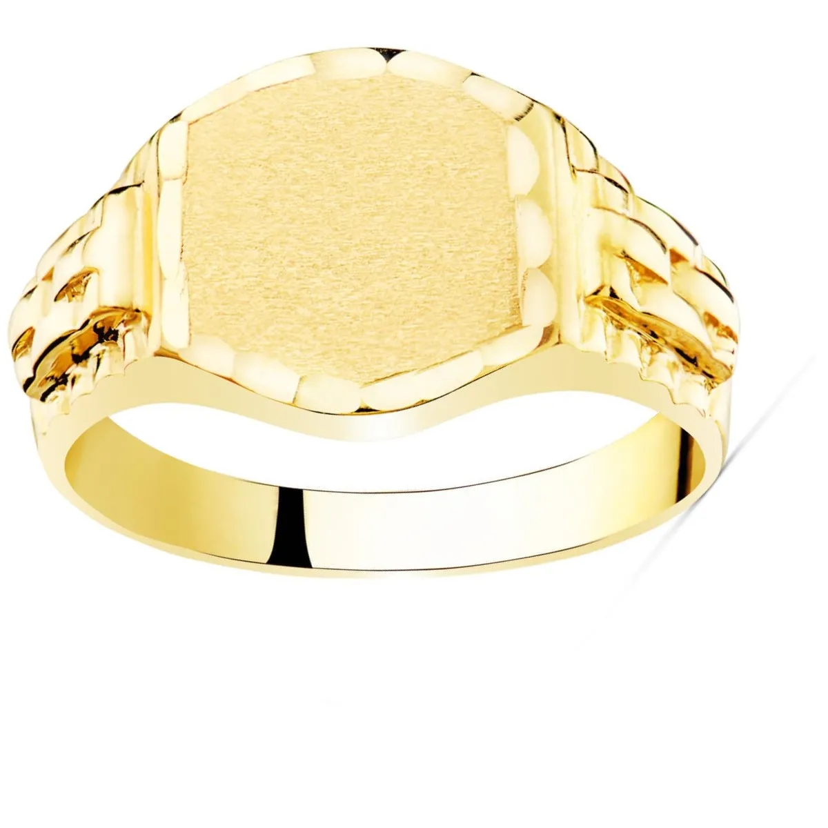 Anillo Oro Sello de Hombre Macizo