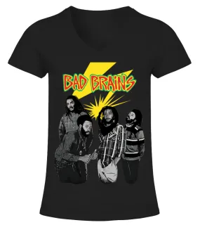 Bad Brains 15 BK Camiseta cuello pico Mujer