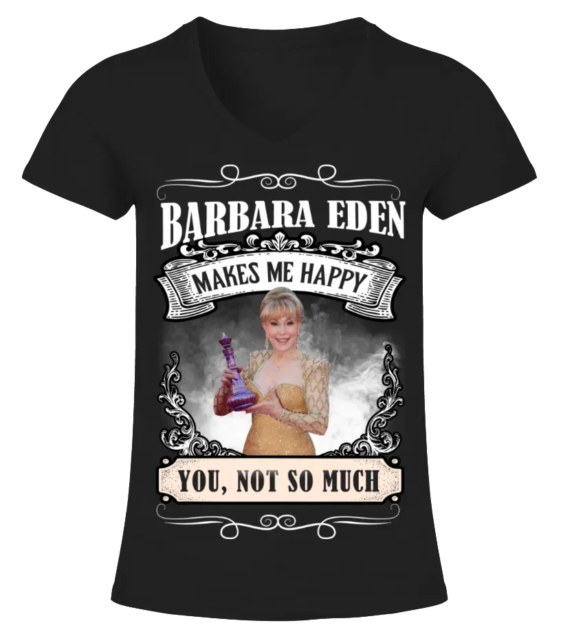 BARBARA EDEN MAKES ME HAPPY Camiseta cuello pico Mujer