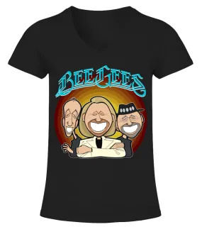 Bee Gees BK (18) Camiseta cuello pico Mujer