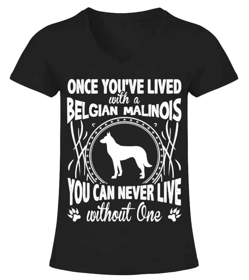 Belgian Malinois - Funny T-Shirt Camiseta cuello pico Mujer