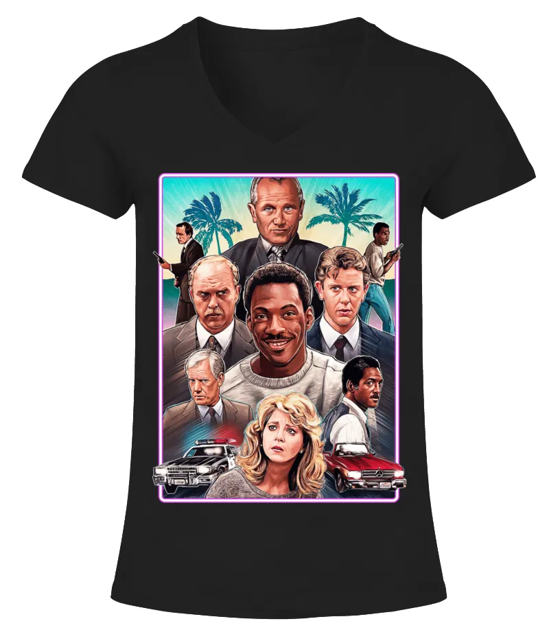 Beverly Hills Cop BK (15) Camiseta cuello pico Mujer