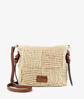 Bolso de rafia SIMOSASTRE 1033 CROSSBODY MARSELLA en beige   