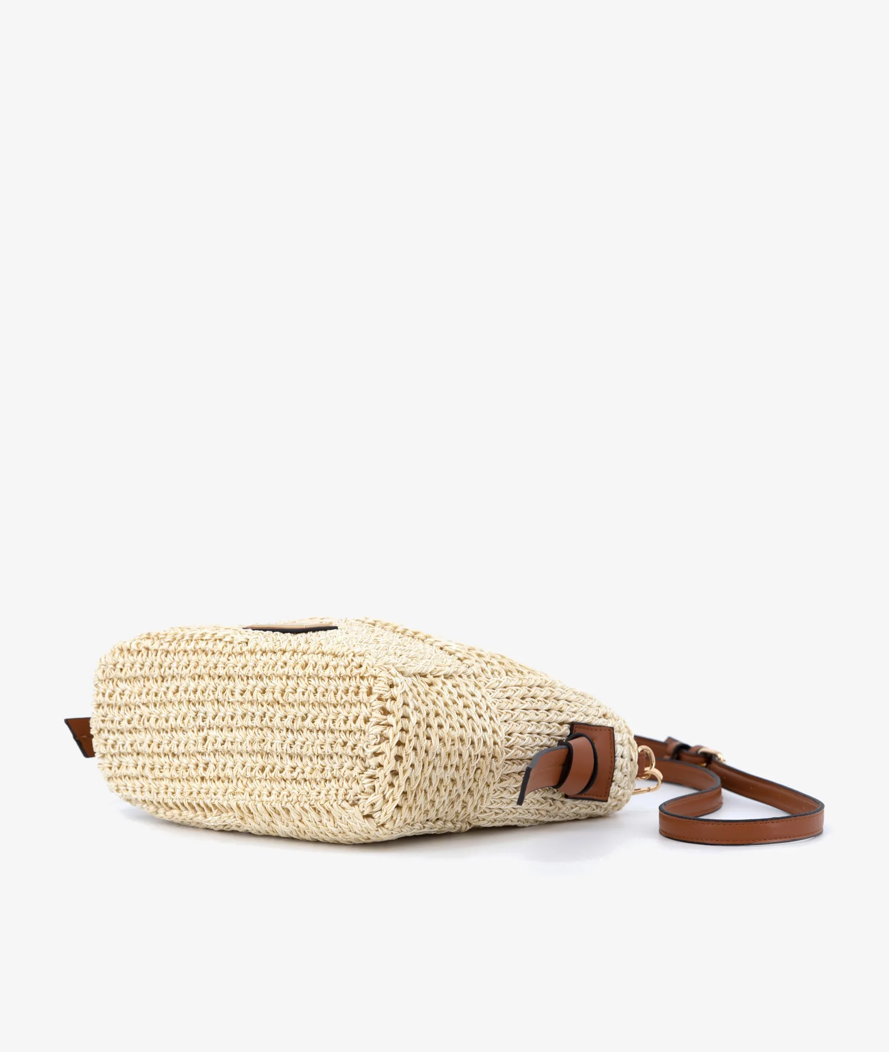 Bolso de rafia SIMOSASTRE 1033 CROSSBODY MARSELLA en beige   