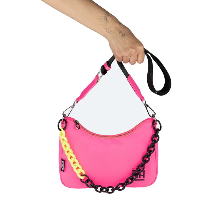 BOLSO MUJER  MUNICH MH CROSSBODY BAGUETTE FUCHSIA