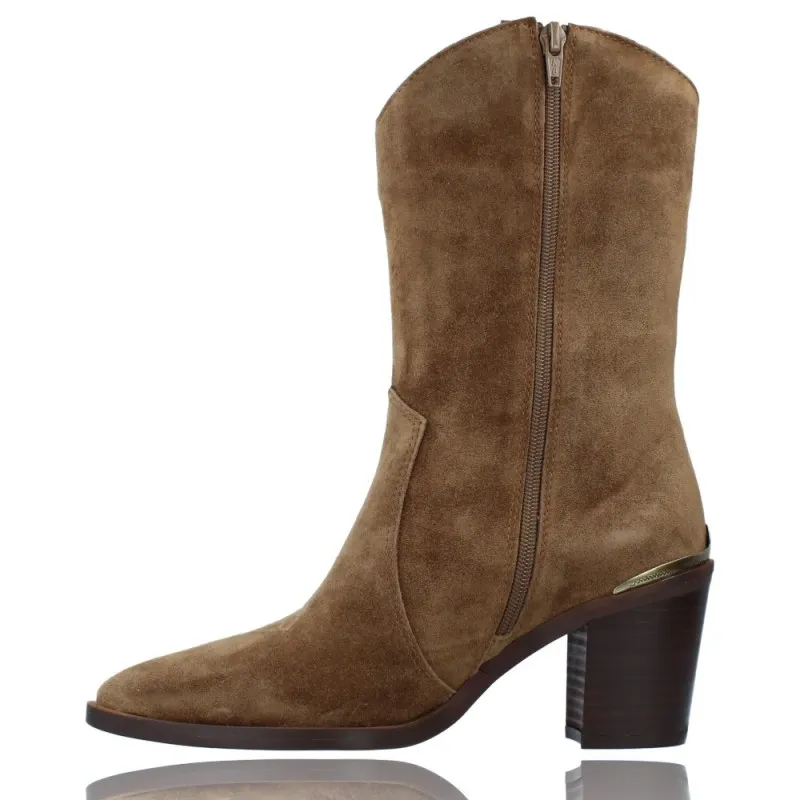 Botas Casual Camperas o Tejanas de Piel para Mujeres de Alpe 2184