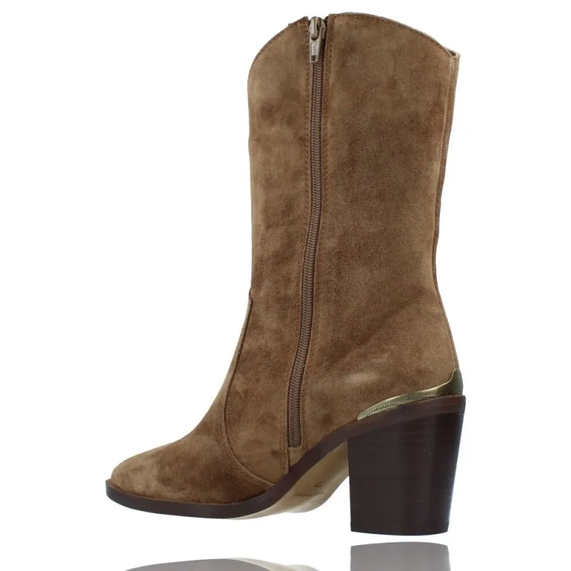 Botas Casual Camperas o Tejanas de Piel para Mujeres de Alpe 2184