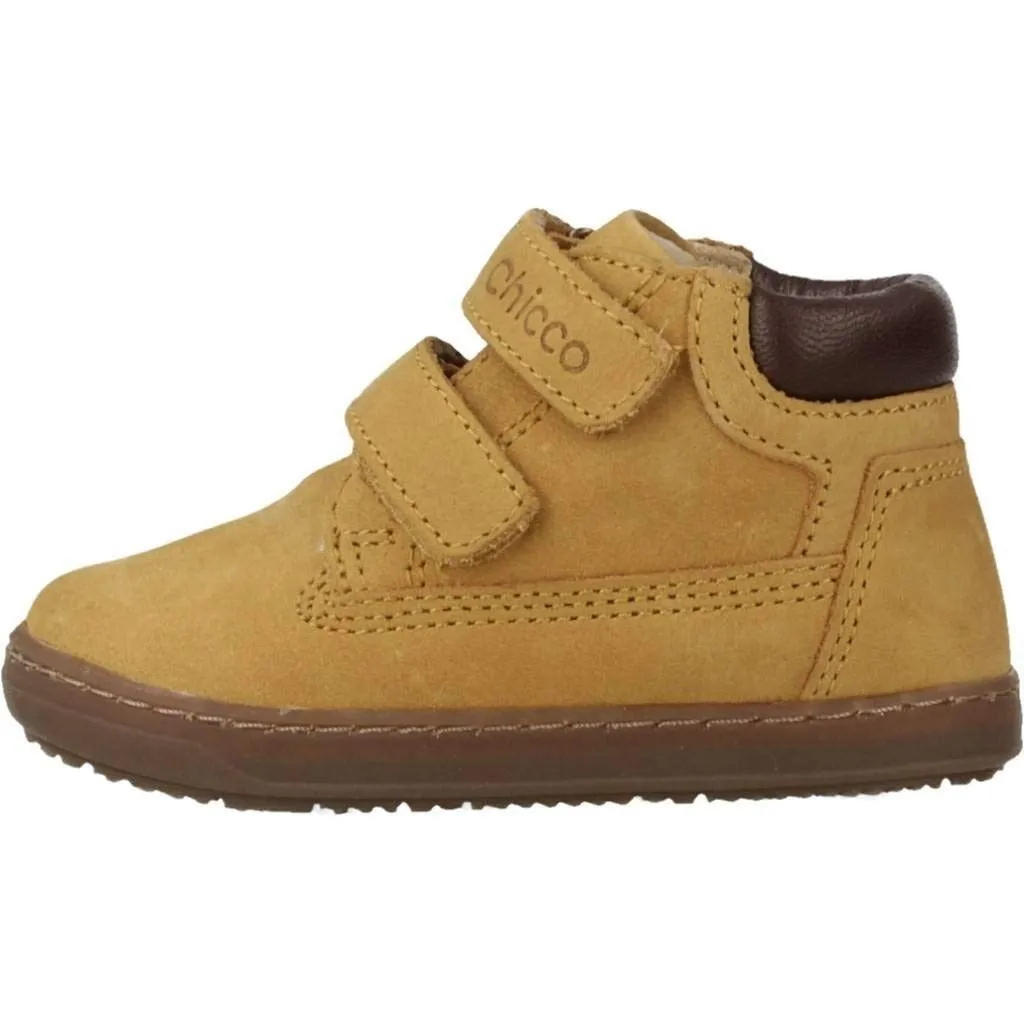 Botas De Piel Amarillo Mostaza De Niño Chicco 23485-18 (tallas De 18 A 23)