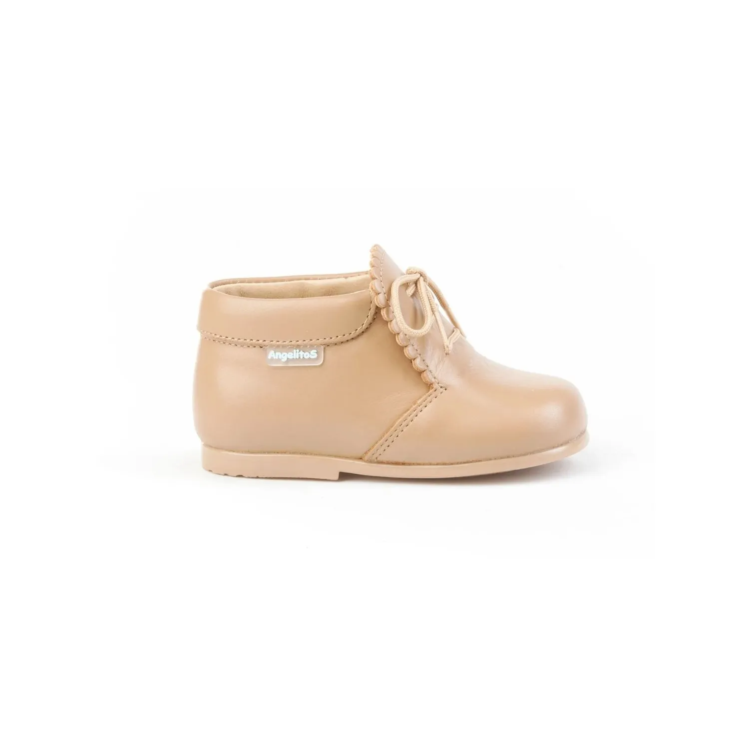 Botas De Piel Marrón De Niño Angelitos 26637-18 (tallas De 18 A 24)