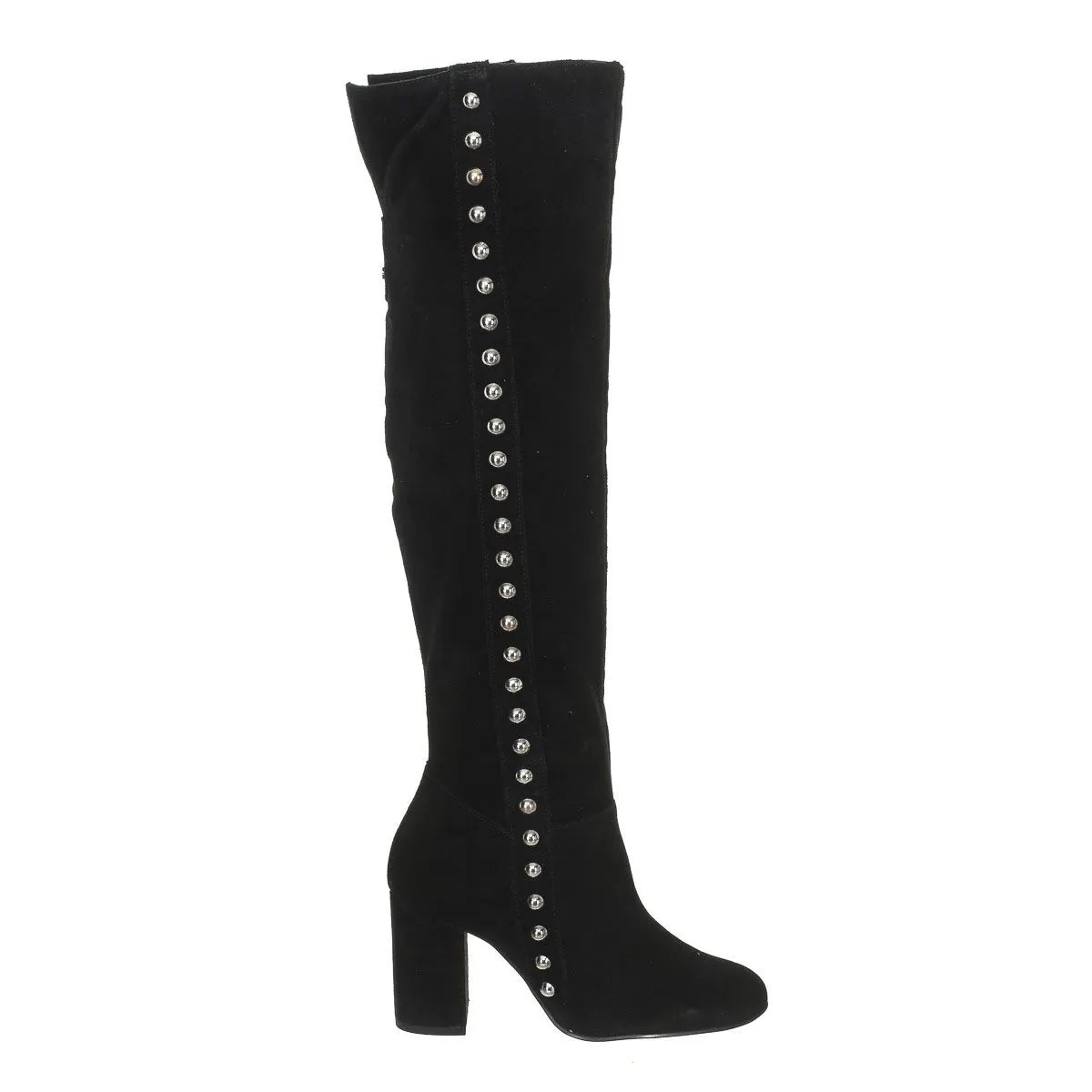 Botas De Tacón De Piel Acabado En Ante Fldan3sup11 Mujer Guess