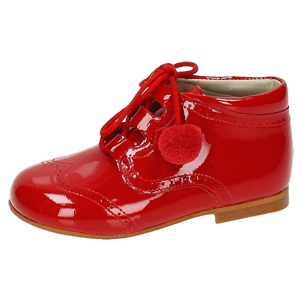 Botas Piel Rojo De Niño Bambineli 22609 (tallas De 18 A 18)