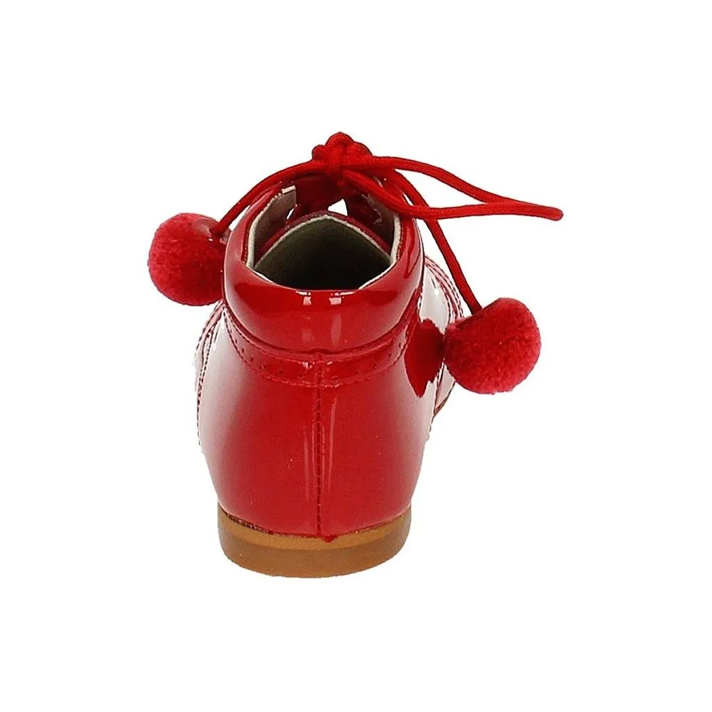 Botas Piel Rojo De Niño Bambineli 22609 (tallas De 18 A 18)