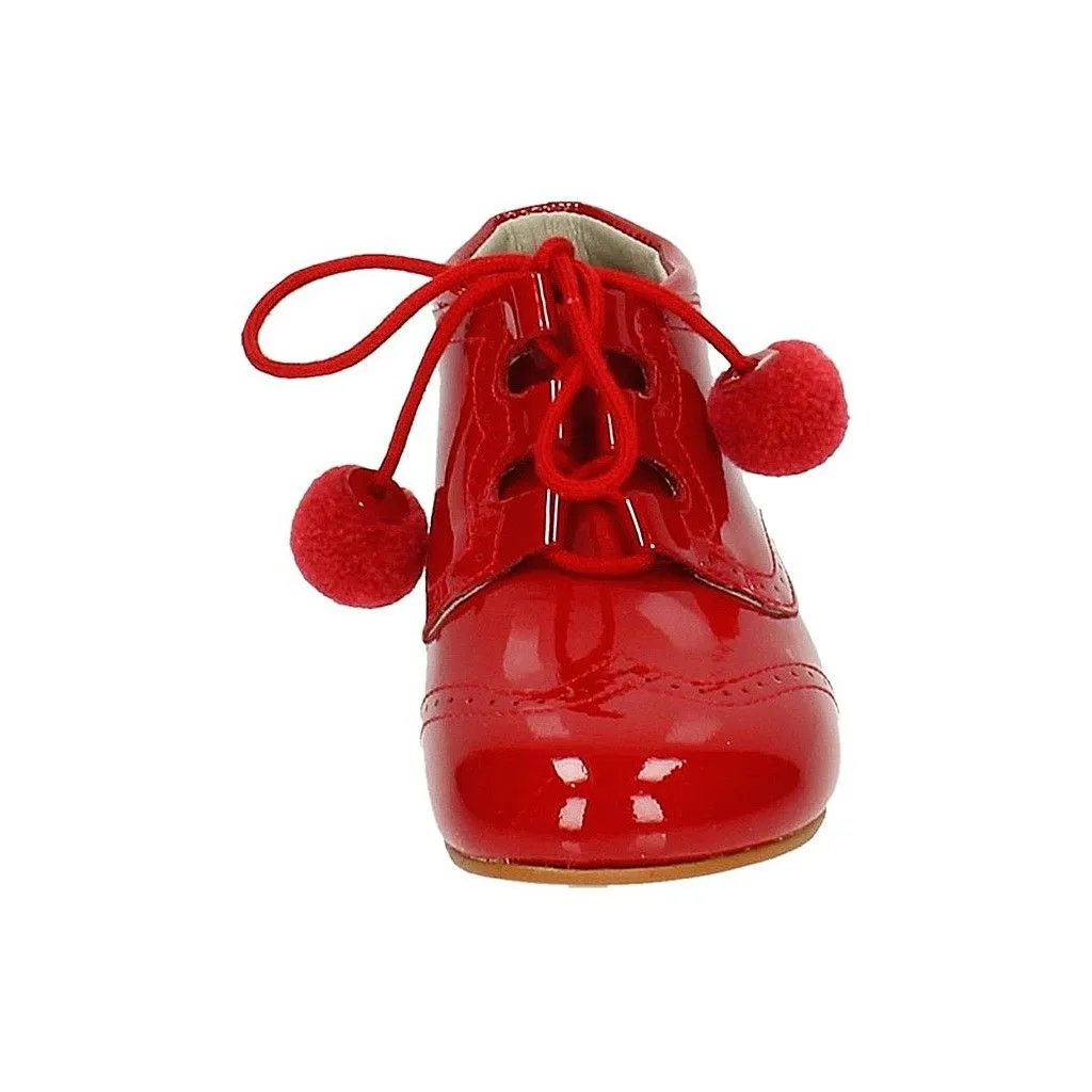 Botas Piel Rojo De Niño Bambineli 22609 (tallas De 18 A 18)