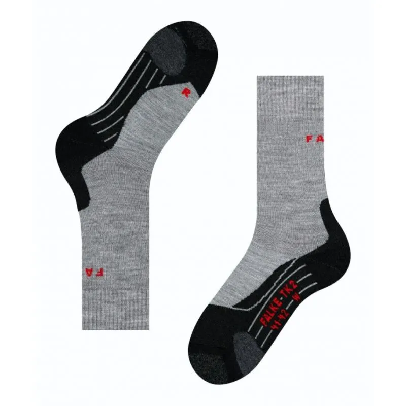 Calcetines de trekking Falke TK2 (gris claro) Hombres