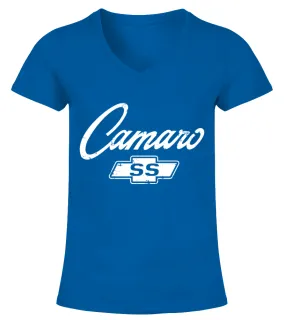 CAMARO SS Logo BL Camiseta cuello pico Mujer