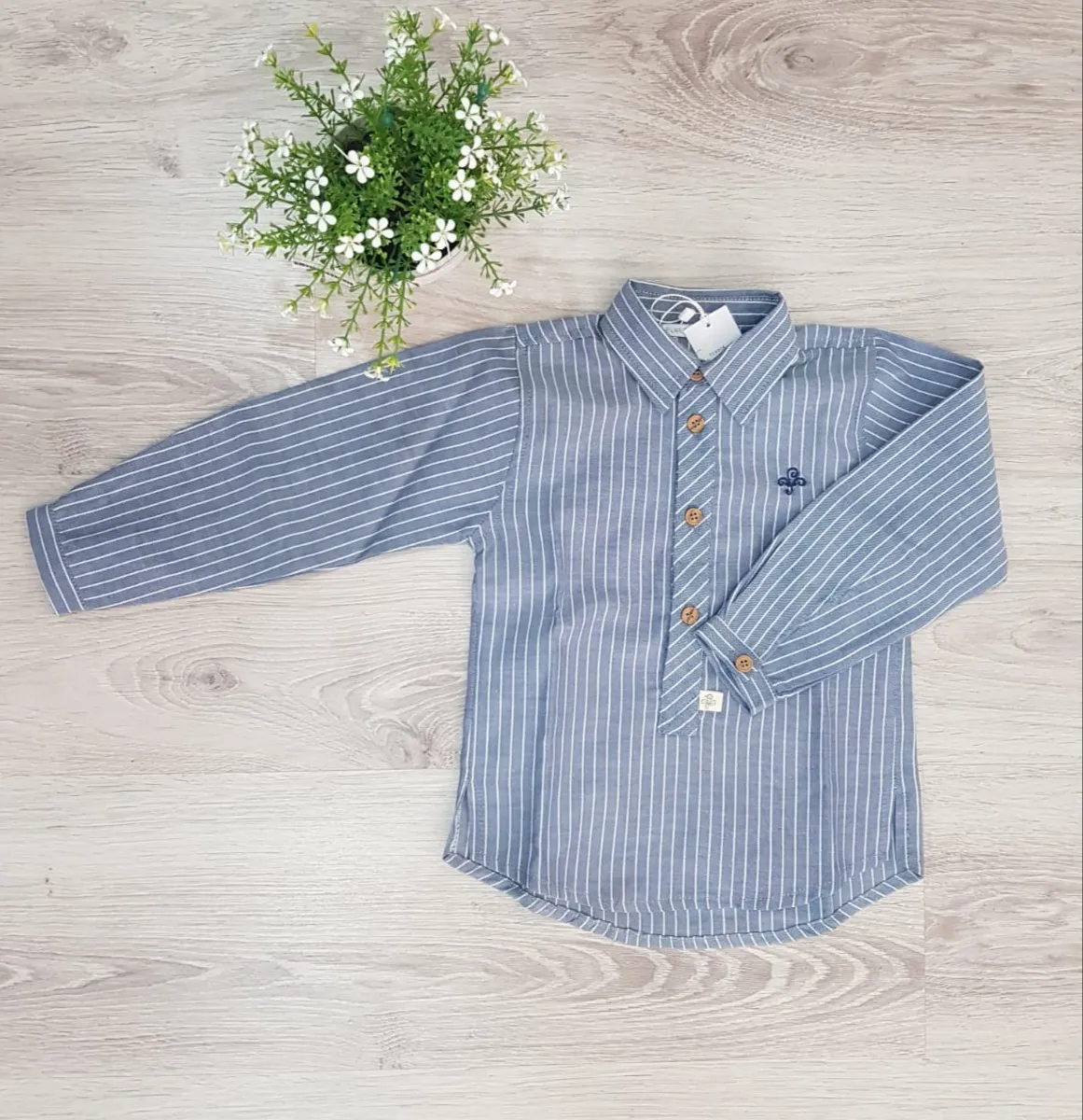 Camisa niño R130307 RAYAS AZUL