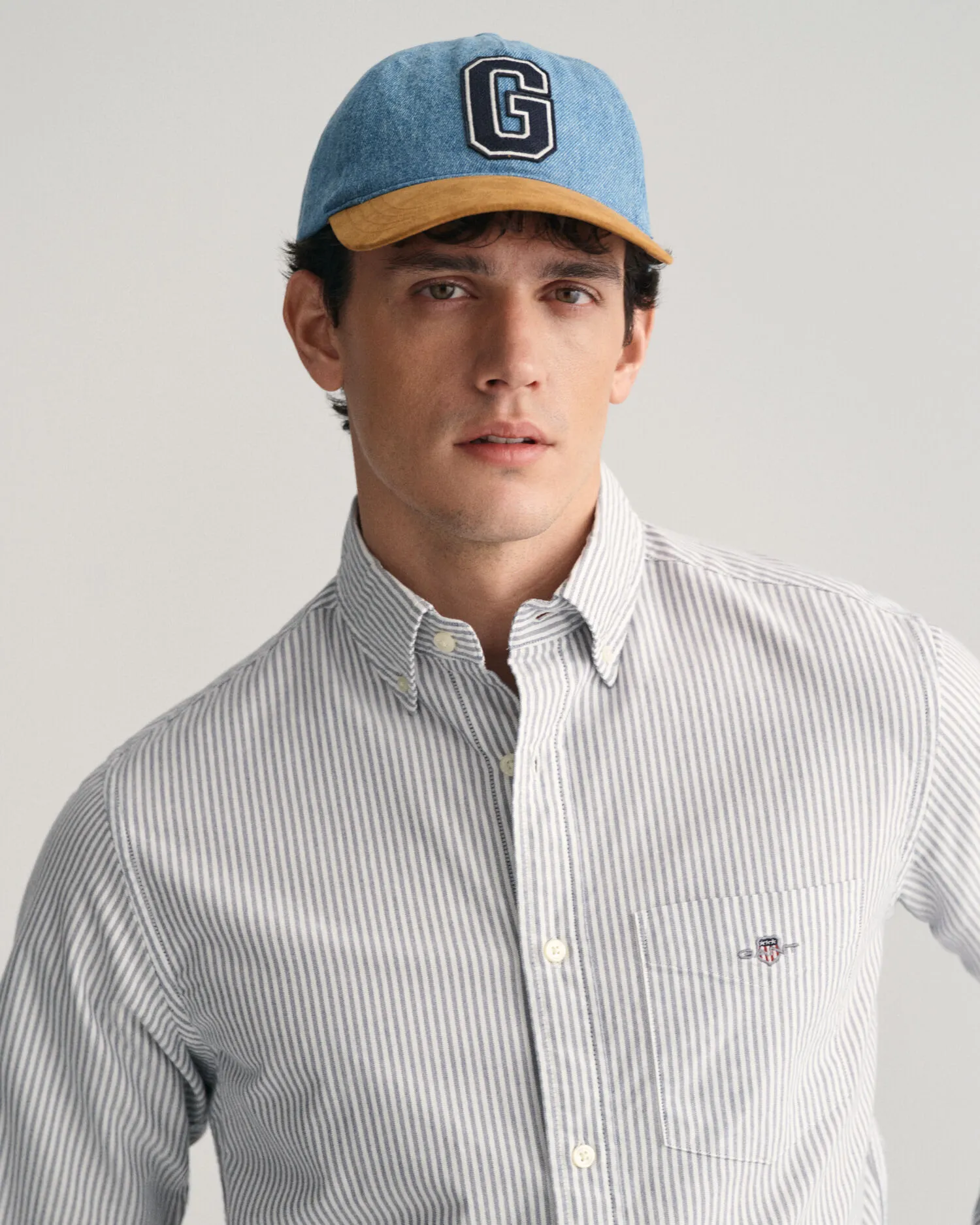 Camisa Oxford Regular Fit de rayas finas