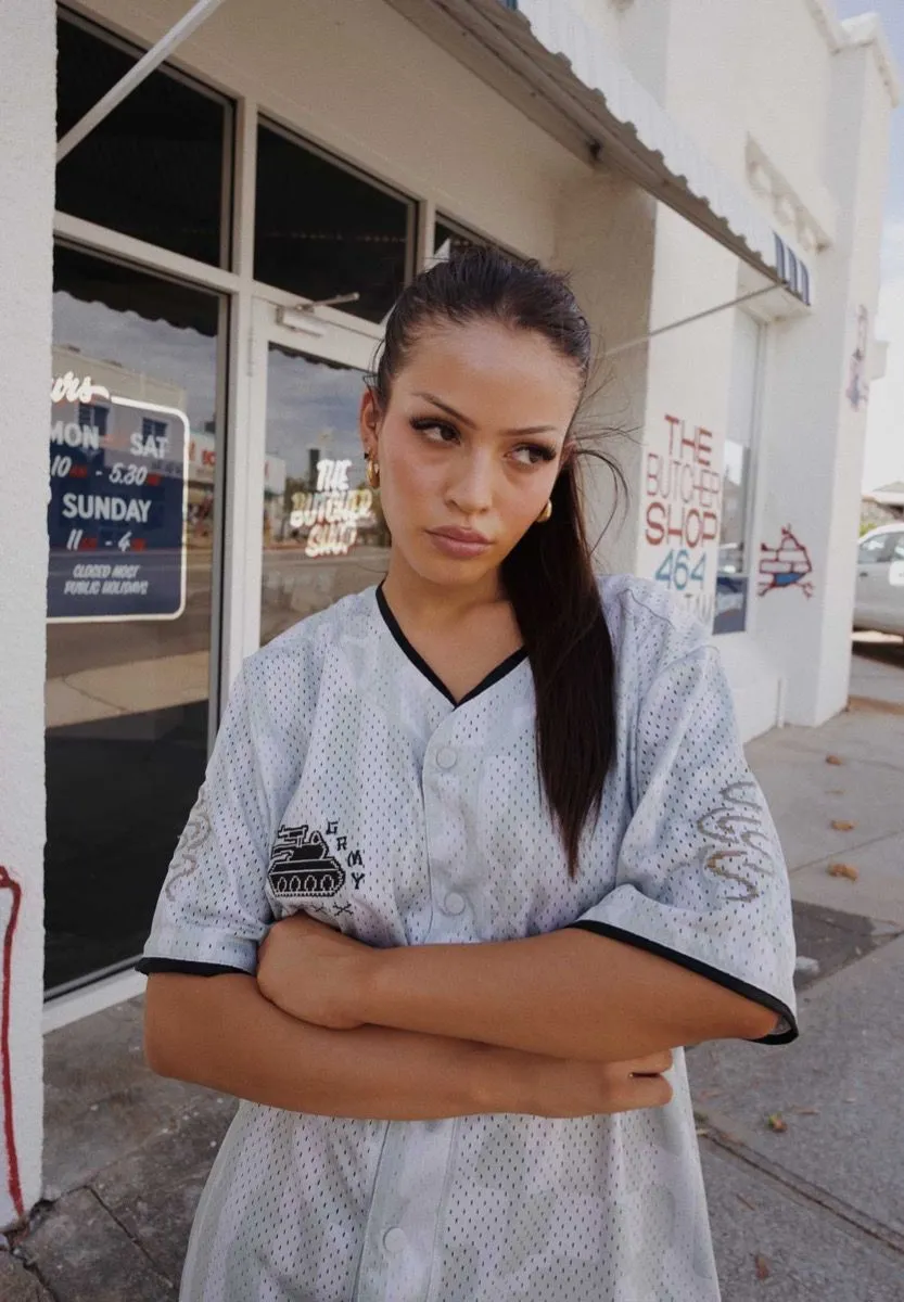 CAMISETA BASEBALL GRIMEY LUCKY DRAGON MESH - WHITE | SS24