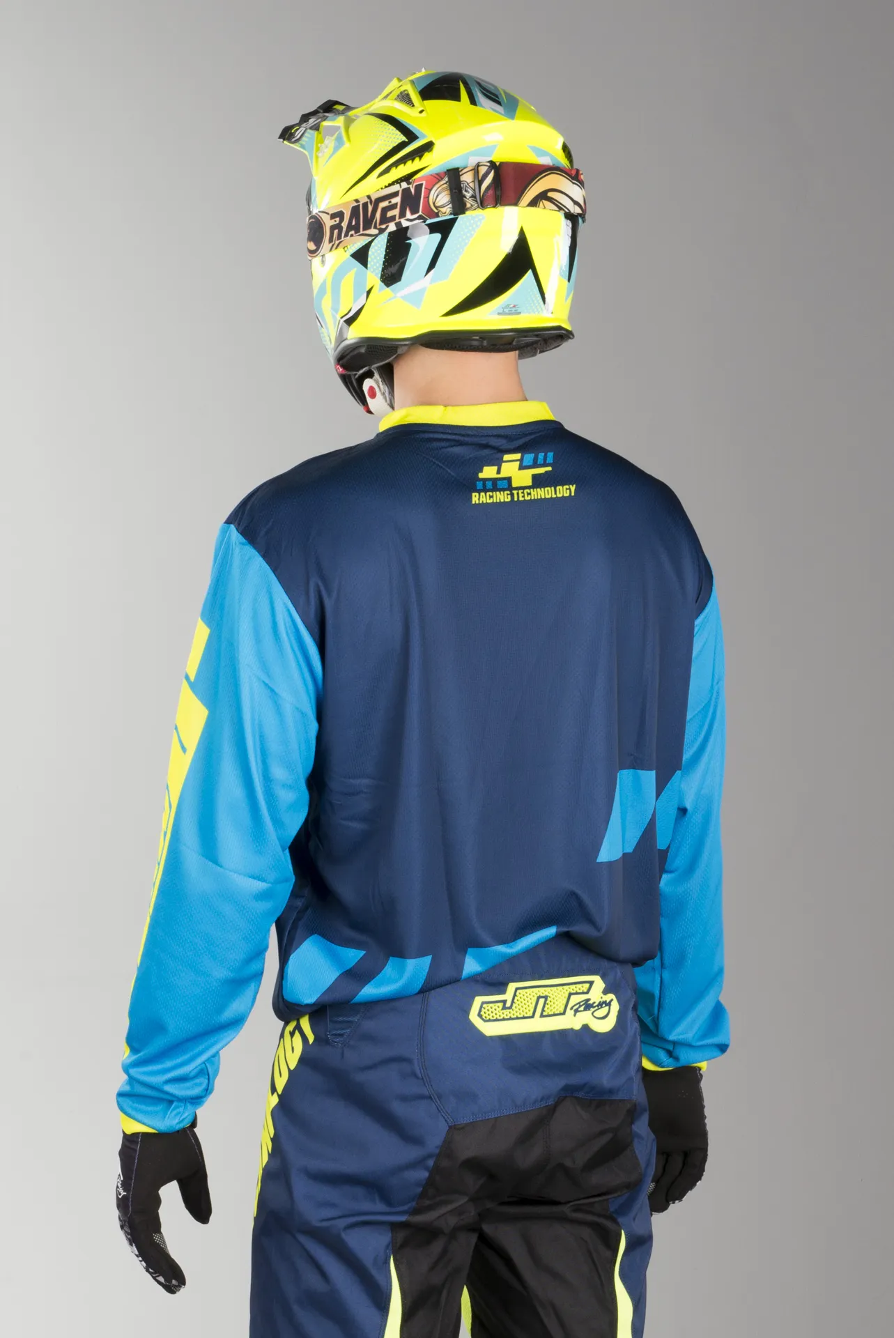 Camiseta de Cross JT Racing Flotec Megabyte NVYLCY