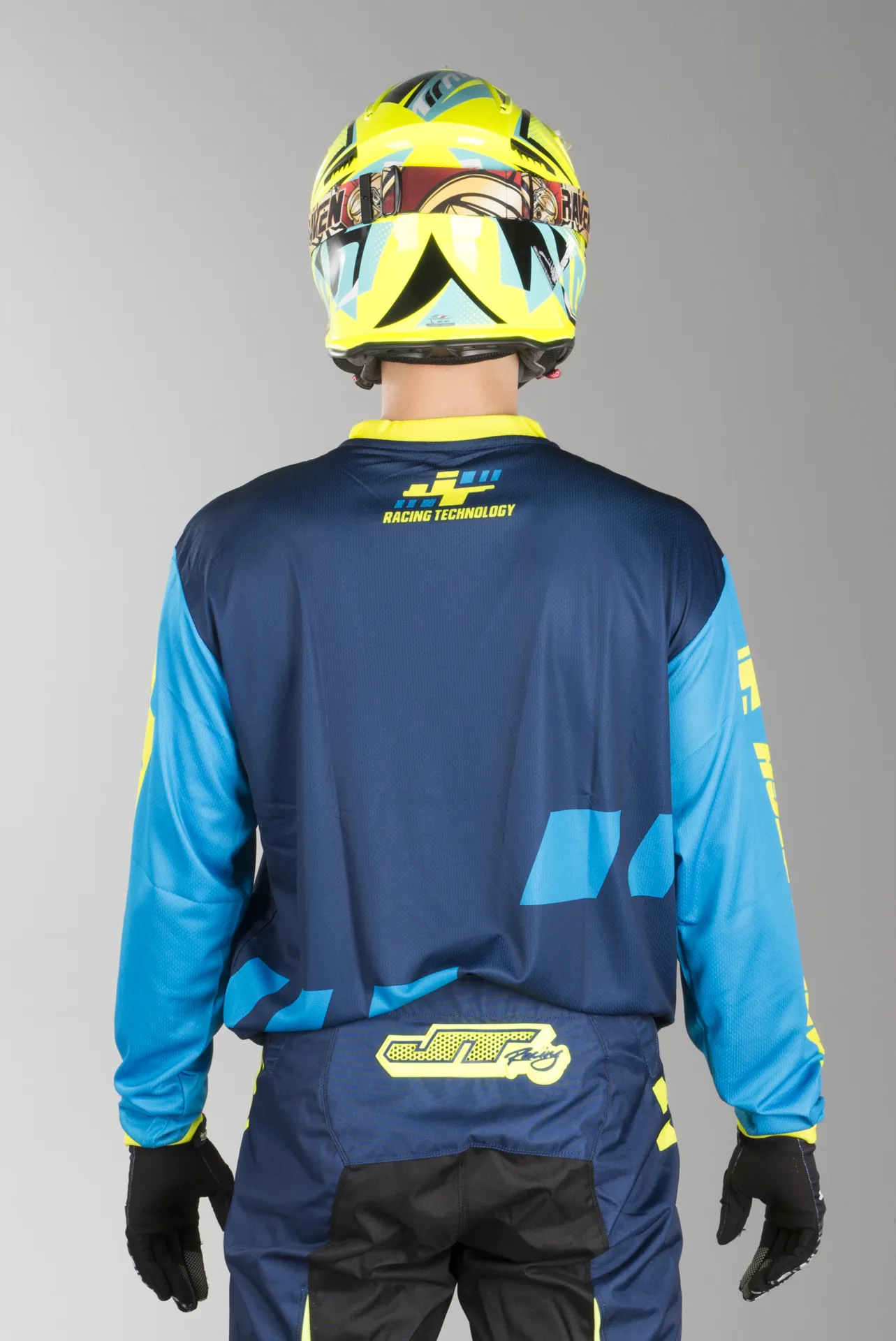 Camiseta de Cross JT Racing Flotec Megabyte NVYLCY