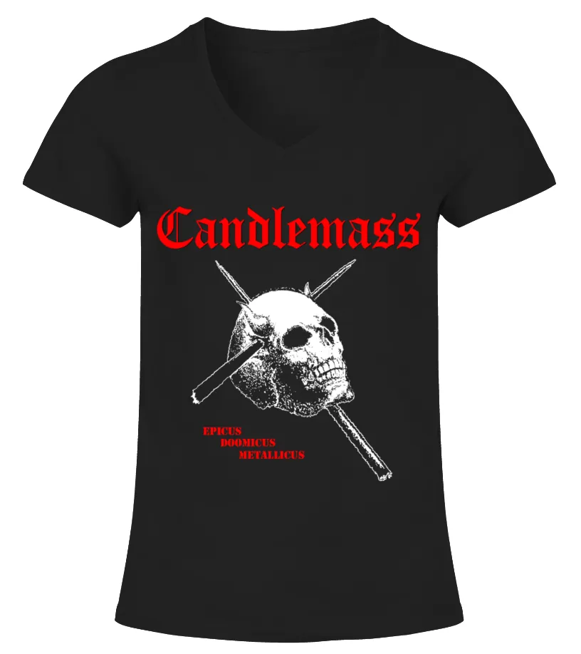 Candlemass - Epicus Doomicus Metallicus BK Camiseta cuello pico Mujer