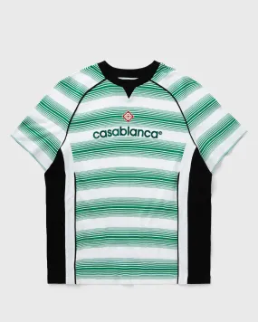 Casablanca LOGO STRIPE PANELLED T-SHIRT