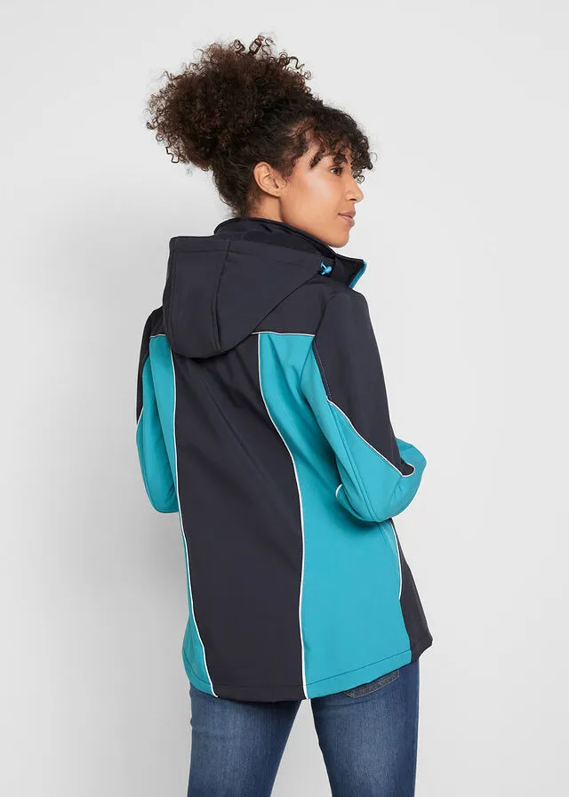 Chaqueta de tejido Softshell Azul oscuro