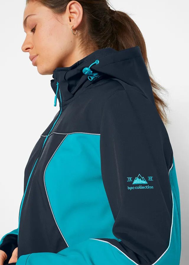 Chaqueta de tejido Softshell Azul oscuro