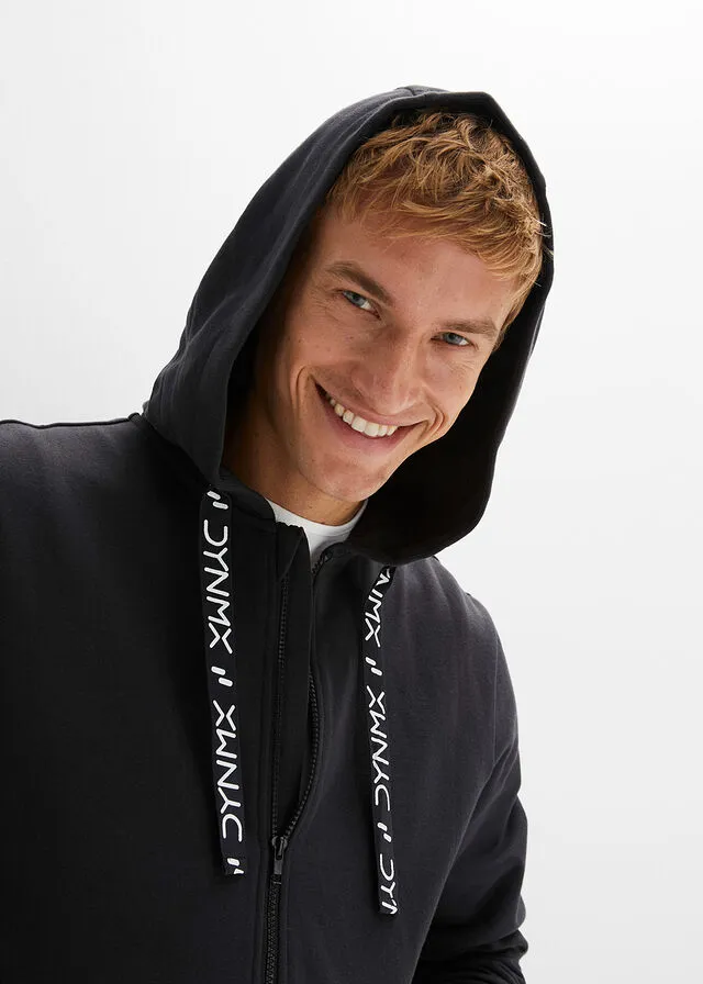 Chaqueta tipo sudadera con capucha Negro