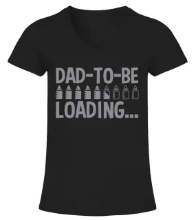 Dad-To-Be Loading Bullets T-Shirts Camiseta cuello pico Mujer