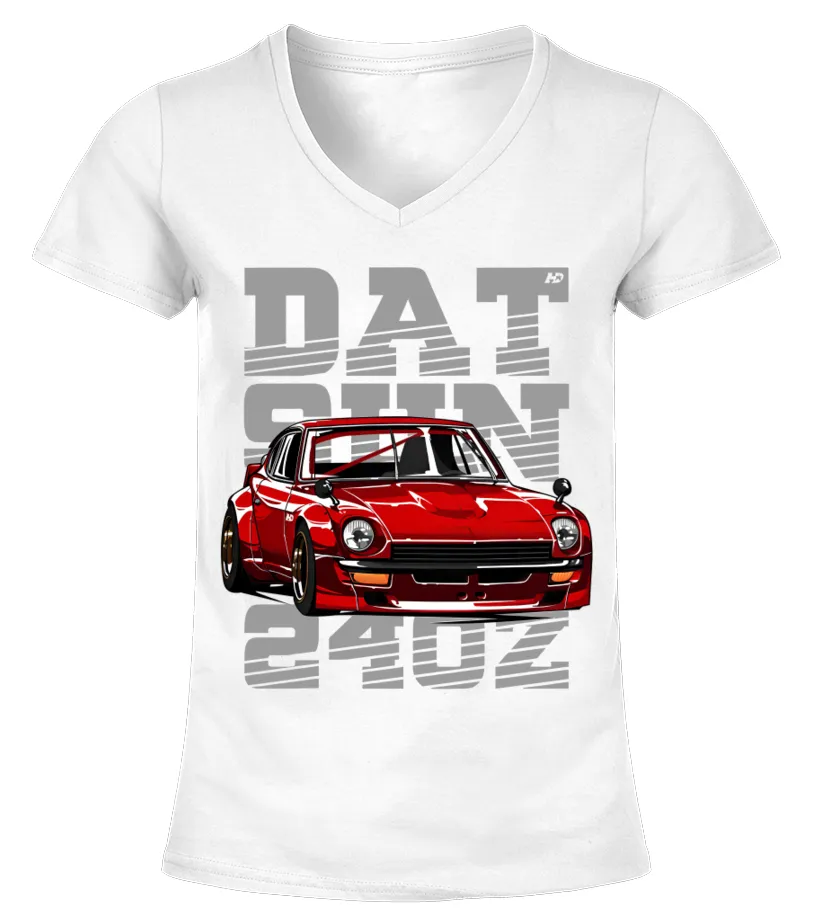 Datsun 240Z WT Camiseta cuello pico Mujer