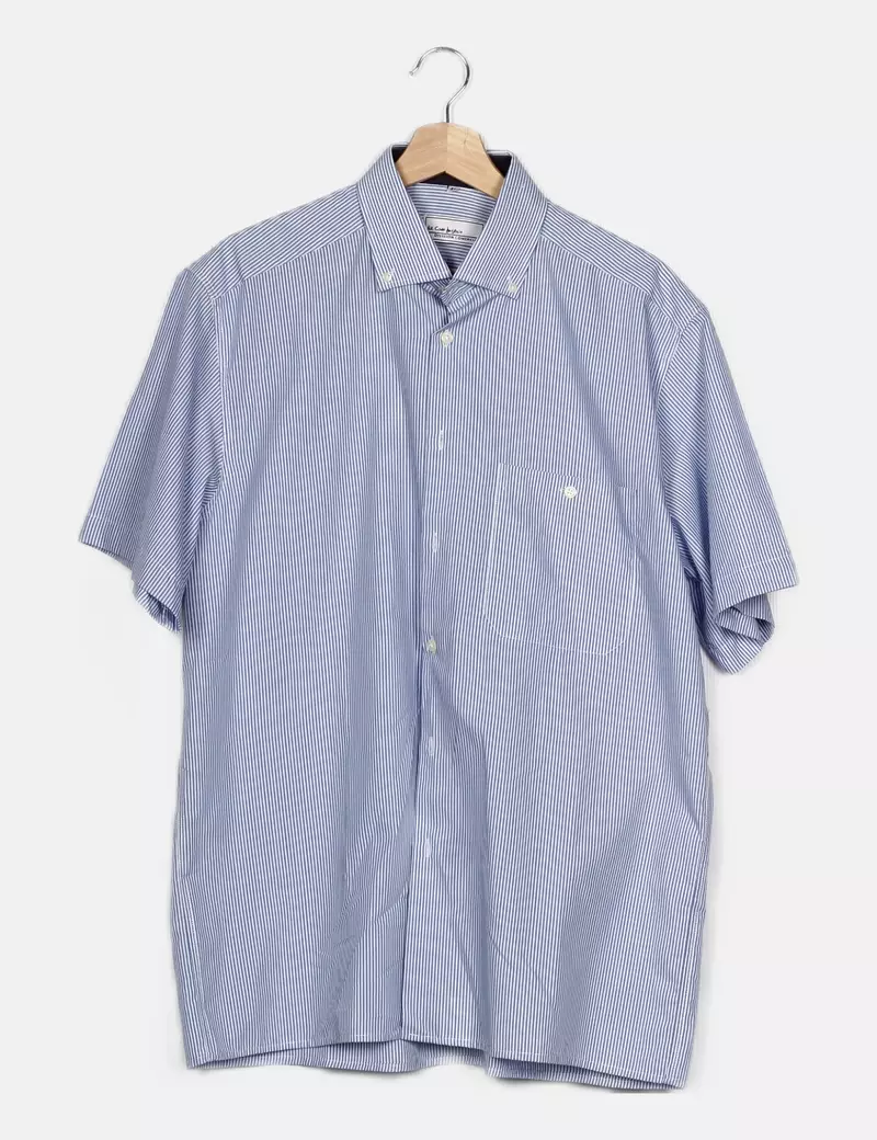 El Corte Inglés Camisa azul estampado rayas