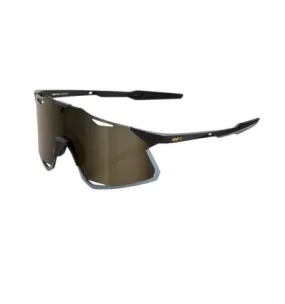 Gafas de sol 100% HYPERCRAFT (Negro mate - Lente de espejo dorado suave)