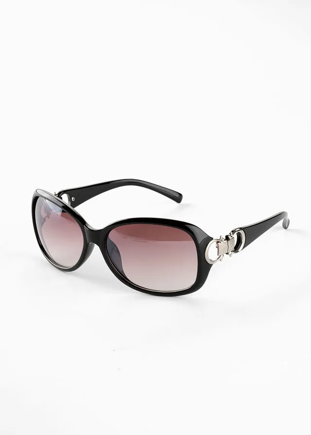 Gafas de sol Negro-plateado