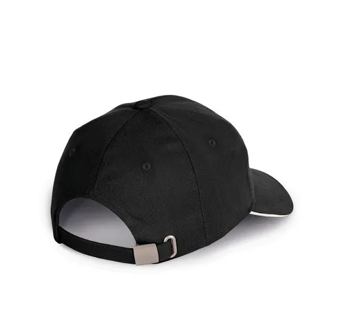 Gorra algodón orgánico con sándwich contrastado - 6 paneles