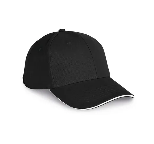 Gorra algodón orgánico con sándwich contrastado - 6 paneles