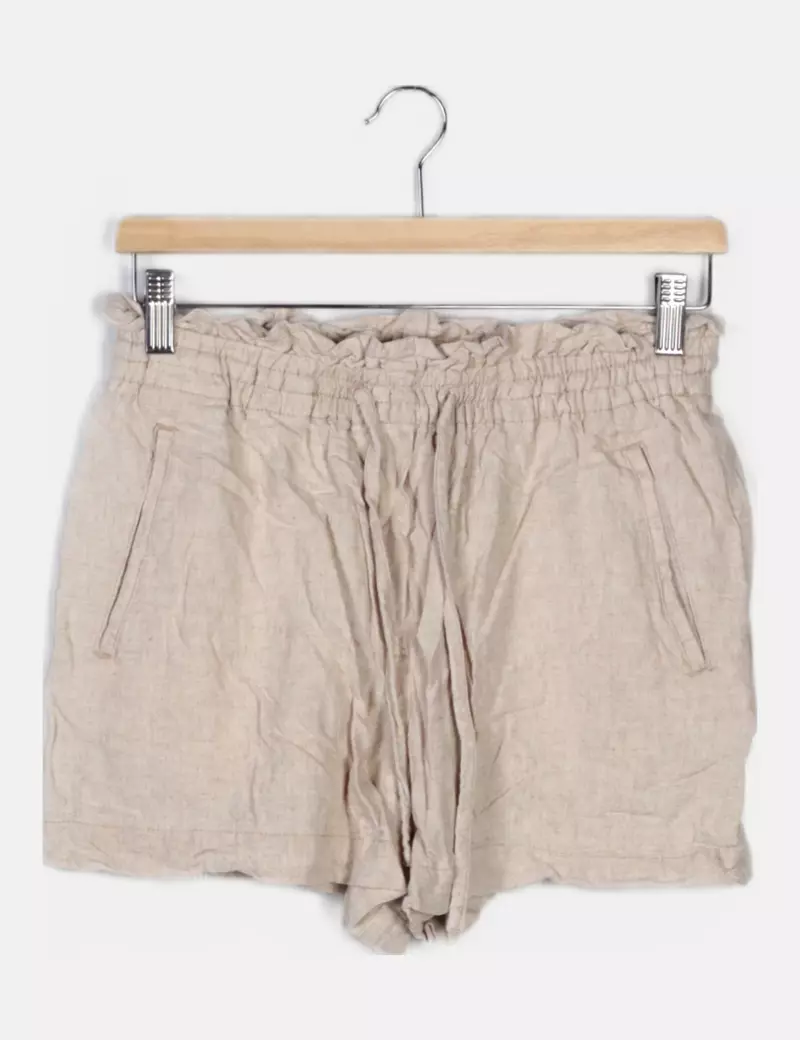 H&M Short de tela beige casual