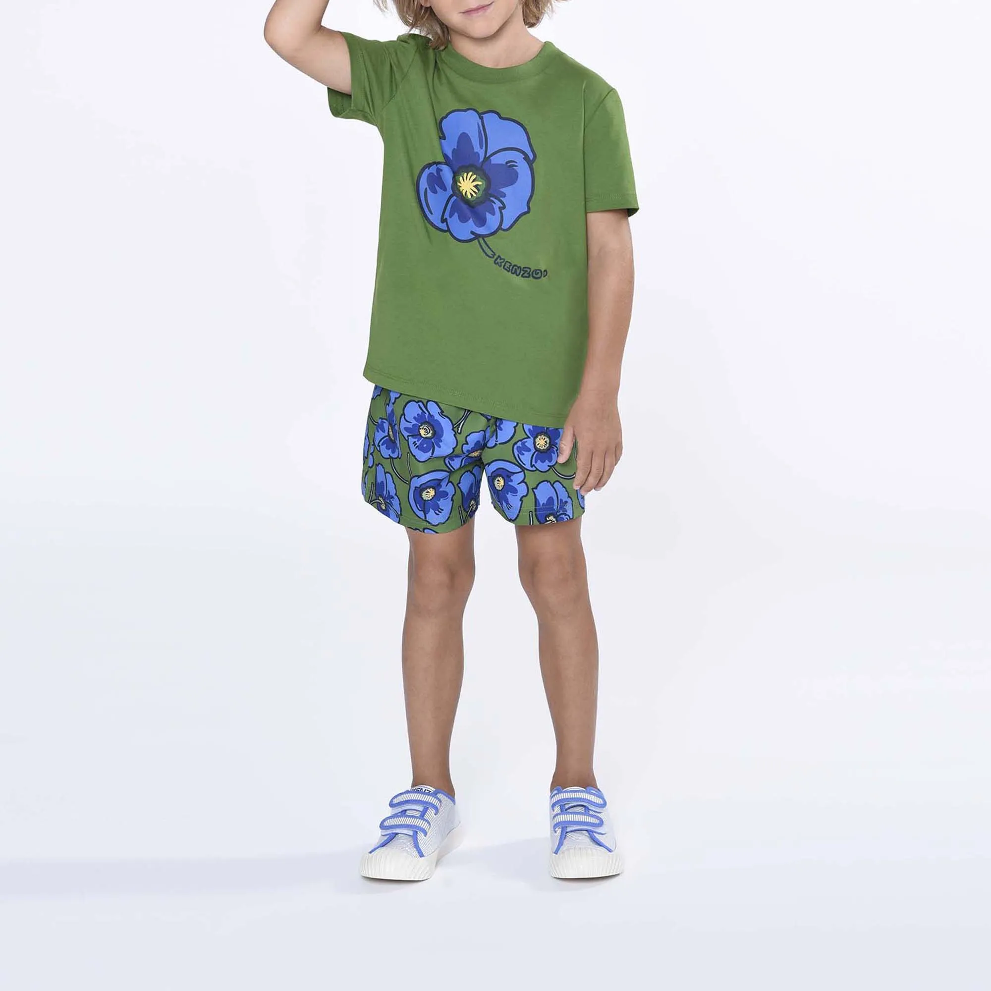 KENZO KIDS Camiseta con estampado de flor