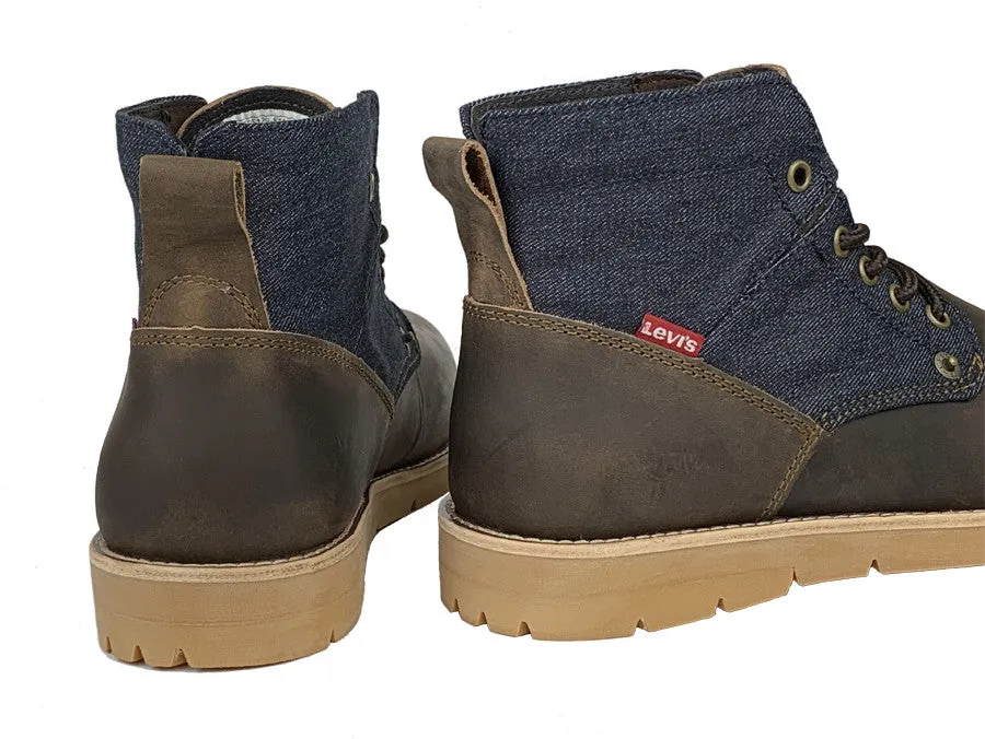 Levi's | Botas de hombre combinación piel encerada y tela